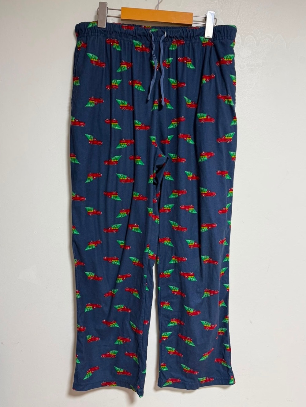 George Christmas Tree Truck Fleece Pajama Pants - Men’s Large - Picture 2 of 7
